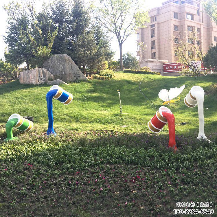 仿真油漆桶雕塑 店門口園林雕塑 卡通小品 仿真油漆桶雕塑 店門口園林雕塑 卡通小品