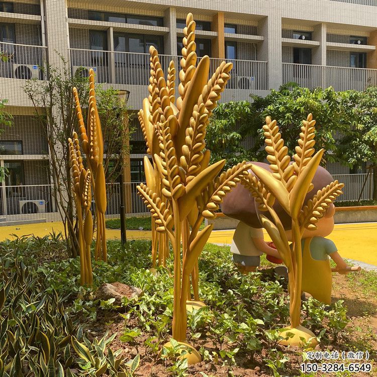 酒店水稻雕塑廠 庭院仿真雕塑廠家 彩繪小品 酒店水稻雕塑廠 庭院仿真雕塑廠家 彩繪小品
