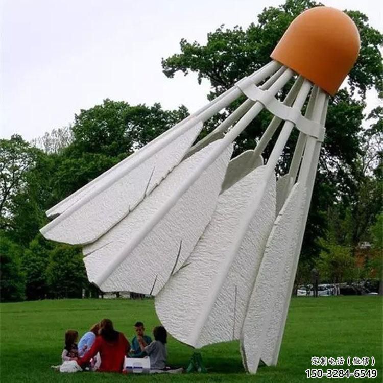 園林羽毛球雕塑 城市廣場雕塑 步行街擺件 園林羽毛球雕塑 城市廣場雕塑 步行街擺件