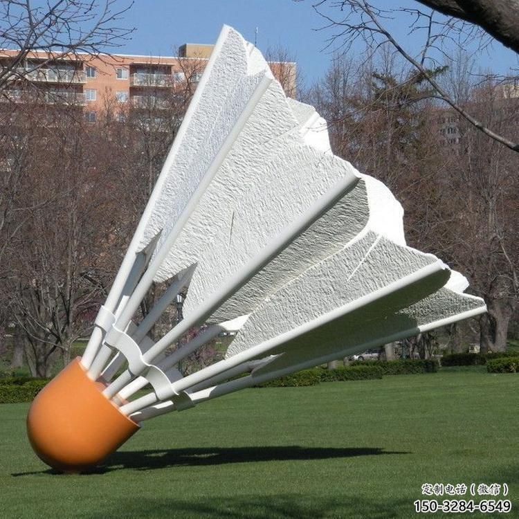 園林羽毛球雕塑 田間彩繪雕塑 仿真擺件 園林羽毛球雕塑 田間彩繪雕塑 仿真擺件