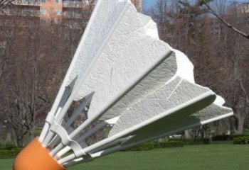 園林羽毛球雕塑 田間彩繪雕塑 仿真擺件