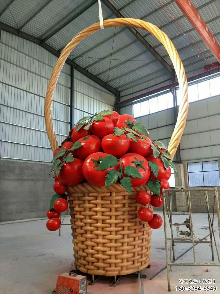 城市果籃雕塑 風景區(qū)彩繪雕塑 抽象擺件 城市果籃雕塑 風景區(qū)彩繪雕塑 抽象擺件