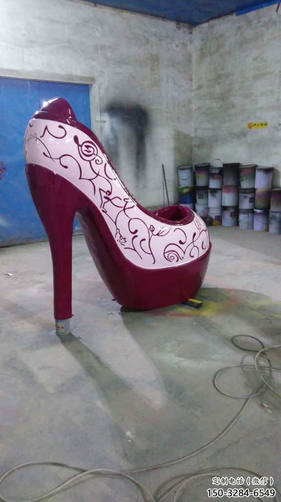 店門口高跟鞋雕塑 創意動漫雕塑 仿真擺件 店門口高跟鞋雕塑 創意動漫雕塑 仿真擺件