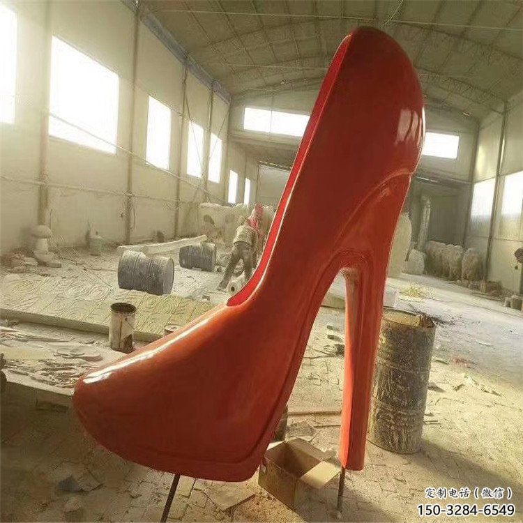 園林高跟鞋雕塑 城市廣場雕塑 步行街擺件 園林高跟鞋雕塑 城市廣場雕塑 步行街擺件