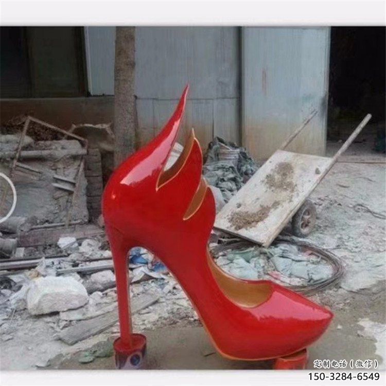 仿真高跟鞋雕塑 店門口園林雕塑 景觀小品 仿真高跟鞋雕塑 店門口園林雕塑 景觀小品