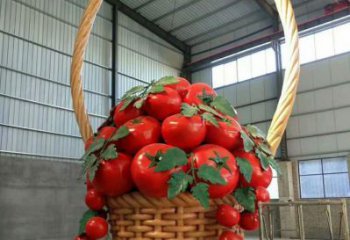 城市果籃雕塑 風(fēng)景區(qū)彩繪雕塑 抽象擺件