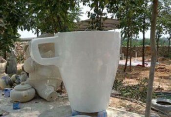 商業(yè)街杯子雕塑 售樓處學(xué)校雕塑 茶道擺件
