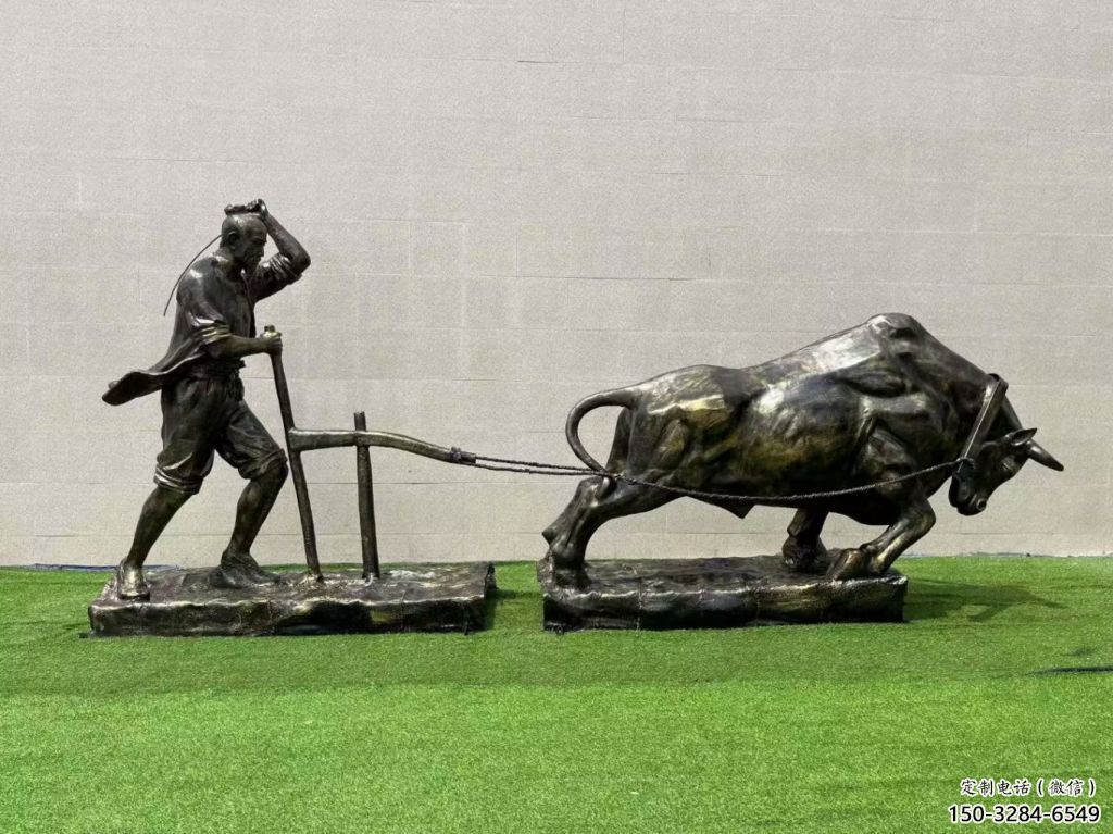 仿古農(nóng)耕牛雕塑供應(yīng) 庭院彩繪雕塑 田間雕塑小品 仿古農(nóng)耕牛雕塑供應(yīng) 庭院彩繪雕塑 田間雕塑小品