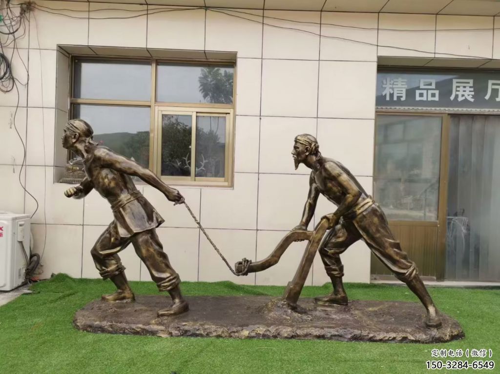 庭院農(nóng)耕牛雕塑效果圖 城市古銅色雕塑 動物小品制作 庭院農(nóng)耕牛雕塑效果圖 城市古銅色雕塑 動物小品制作