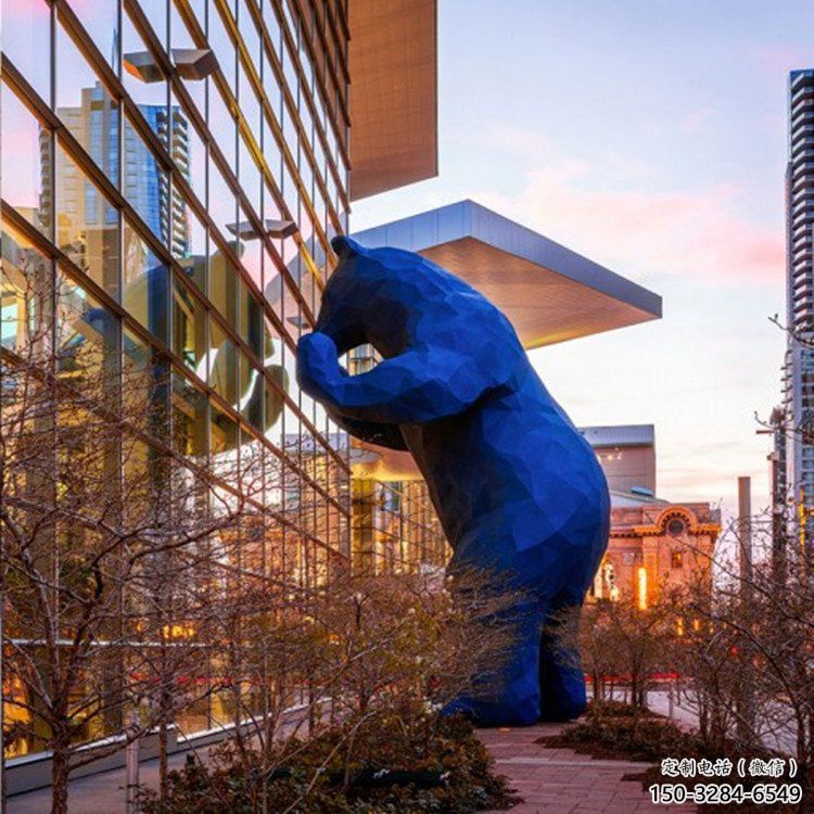 大型黑熊雕塑 步行街宣傳雕塑 仿真擺件 大型黑熊雕塑 步行街宣傳雕塑 仿真擺件