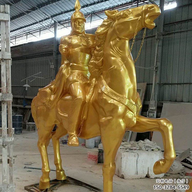 公園武士雕塑 酒店門口雕塑 彩繪擺件 公園武士雕塑 酒店門口雕塑 彩繪擺件