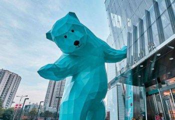 大型黑熊雕塑 門口創意雕塑 售樓處小品