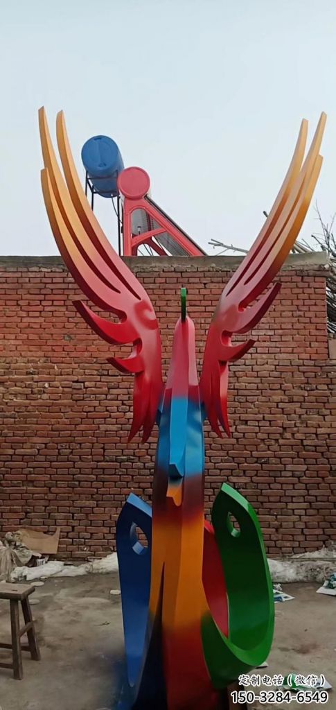 店門口鳳凰雕塑供應商 創意動物雕塑 仿真擺件 店門口鳳凰雕塑供應商 創意動物雕塑 仿真擺件