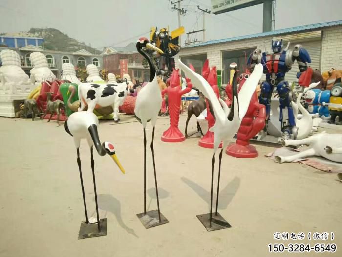 承接大型仙鶴雕塑 門口創意雕塑 售樓處小品 承接大型仙鶴雕塑 門口創意雕塑 售樓處小品