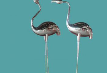 廣場(chǎng)仙鶴雕塑制造商 公園仿真雕塑 抽象擺件