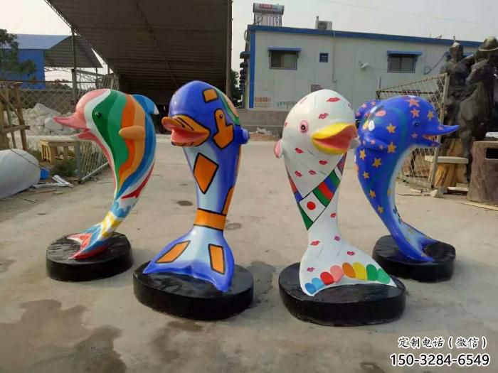 廣場玻璃鋼海豚雕塑廠家 公園仿真雕塑 抽象擺件 廣場玻璃鋼海豚雕塑廠家 公園仿真雕塑 抽象擺件