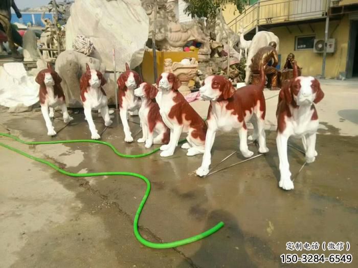 門口小狗玻璃鋼雕塑 售樓處仿真雕塑 彩繪小品 門口小狗玻璃鋼雕塑 售樓處仿真雕塑 彩繪小品