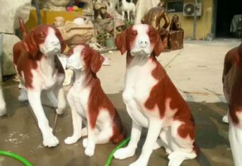 園林玻璃鋼小狗雕塑 城市廣場雕塑 步行街擺件