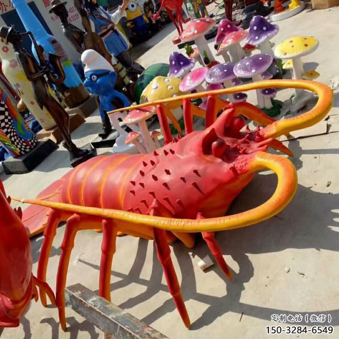 風景區玻璃鋼龍蝦雕塑 售樓處廣場雕塑 仿古擺件 風景區玻璃鋼龍蝦雕塑 售樓處廣場雕塑 仿古擺件