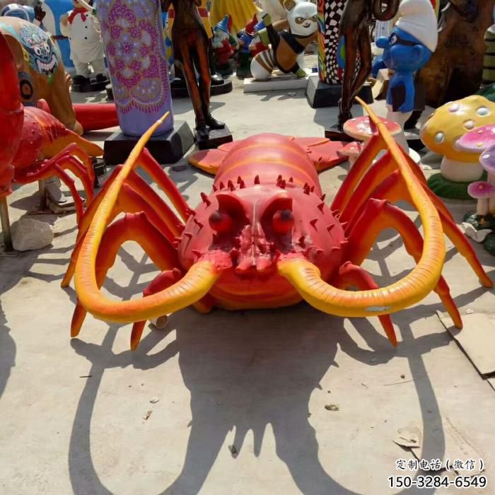 廣場(chǎng)玻璃鋼龍蝦雕塑 公園仿真雕塑 抽象擺件 廣場(chǎng)玻璃鋼龍蝦雕塑 公園仿真雕塑 抽象擺件