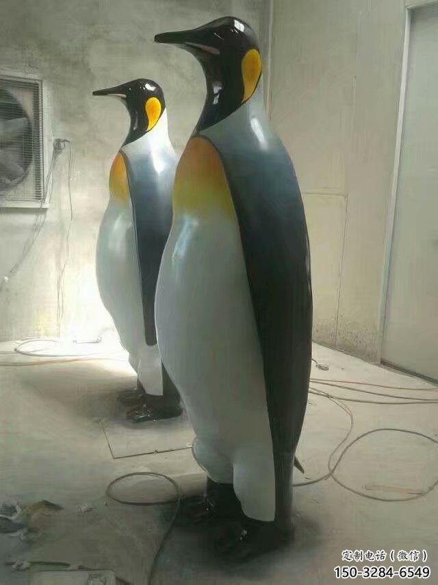 仿真企鵝雕塑 酒店公園雕塑 風景區擺件 仿真企鵝雕塑 酒店公園雕塑 風景區擺件