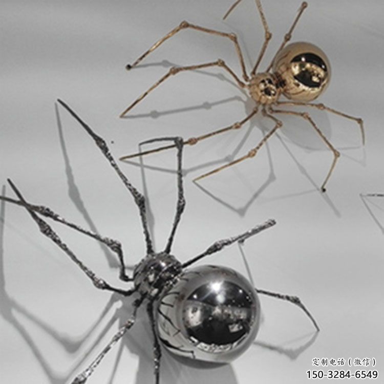 不銹鋼大型蜘蛛雕塑 門口創意雕塑 售樓處小品 不銹鋼大型蜘蛛雕塑 門口創意雕塑 售樓處小品