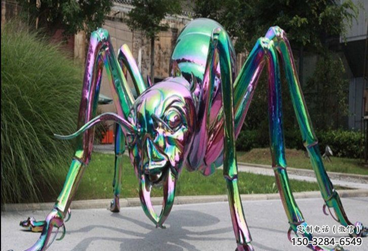 庭院不銹鋼蜘蛛雕塑 城市古銅色雕塑 動物小品 庭院不銹鋼蜘蛛雕塑 城市古銅色雕塑 動物小品