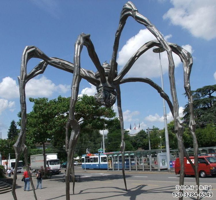 園林不銹鋼蜘蛛雕塑 城市廣場雕塑 步行街擺件 園林不銹鋼蜘蛛雕塑 城市廣場雕塑 步行街擺件