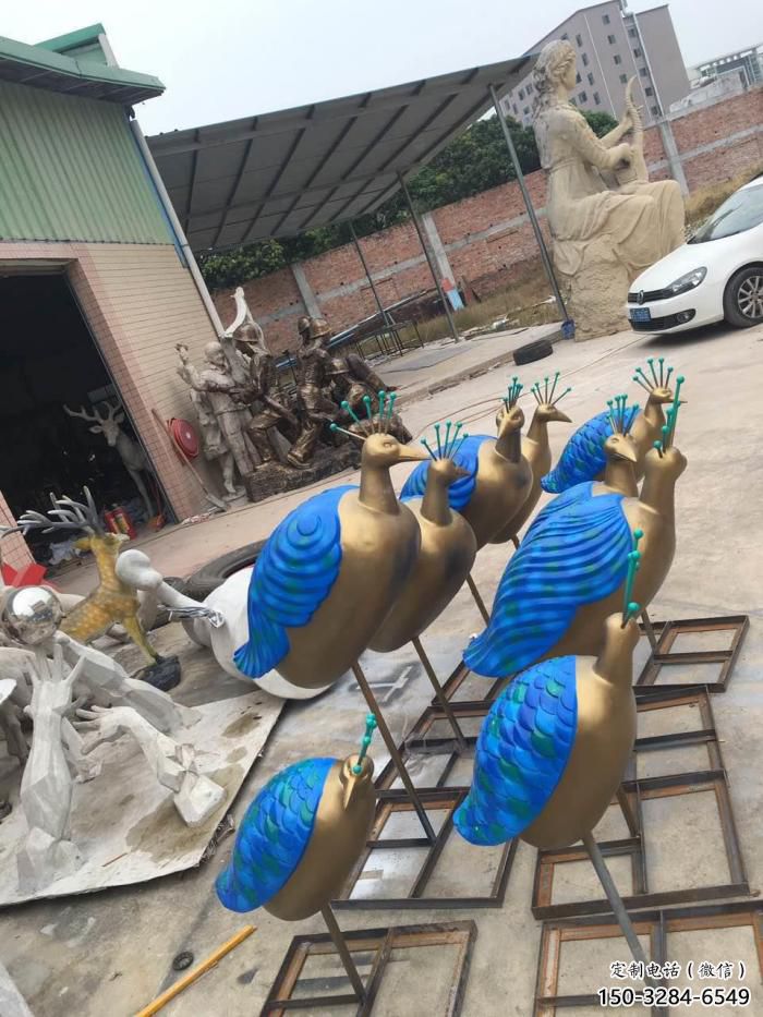 風景區玻璃鋼孔雀雕塑 售樓處廣場雕塑 仿古擺件 風景區玻璃鋼孔雀雕塑 售樓處廣場雕塑 仿古擺件