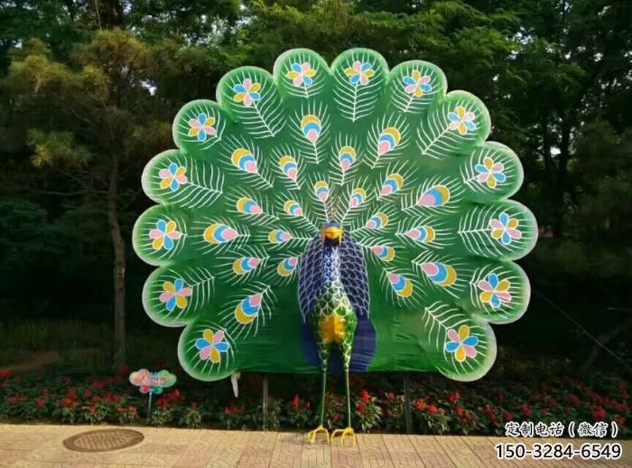 酒店玻璃鋼孔雀雕塑 庭院仿真雕塑 彩繪小品 酒店玻璃鋼孔雀雕塑 庭院仿真雕塑 彩繪小品