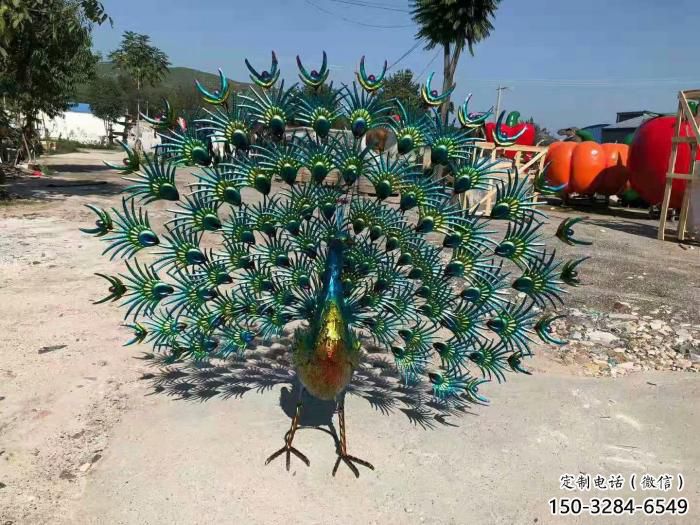 商業(yè)街不銹鋼孔雀雕塑 售樓處景觀雕塑 飛鳥擺件 商業(yè)街不銹鋼孔雀雕塑 售樓處景觀雕塑 飛鳥擺件