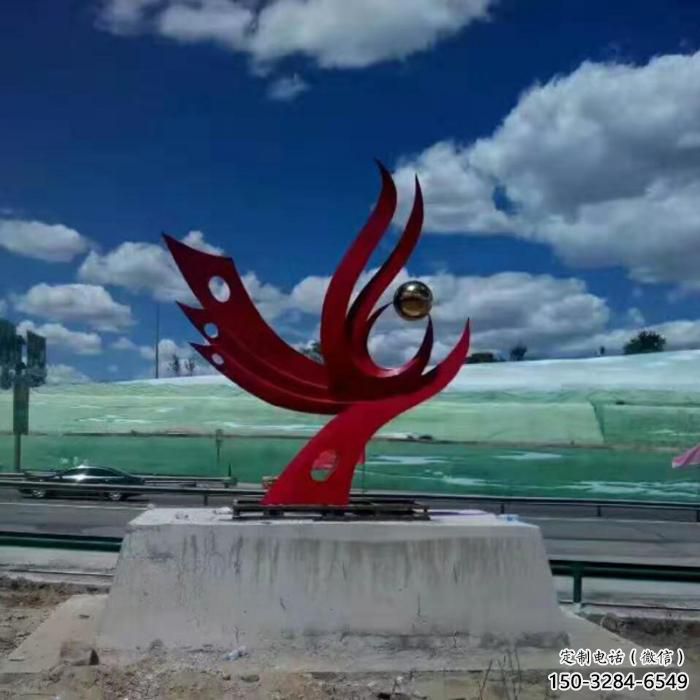 城市不銹鋼鳳凰雕塑廠家 風景區彩繪雕塑 抽象擺件 城市不銹鋼鳳凰雕塑廠家 風景區彩繪雕塑 抽象擺件