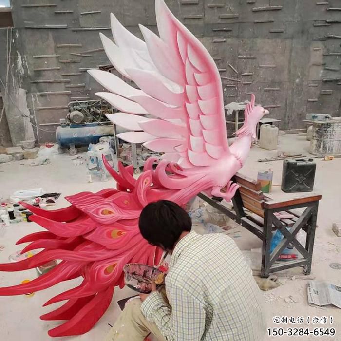 公園玻璃鋼鳳凰雕塑廠家 酒店門口雕塑 彩繪擺件 公園玻璃鋼鳳凰雕塑廠家 酒店門口雕塑 彩繪擺件