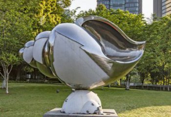 不銹鋼城市海螺雕塑 風(fēng)景區(qū)彩繪雕塑 抽象擺件