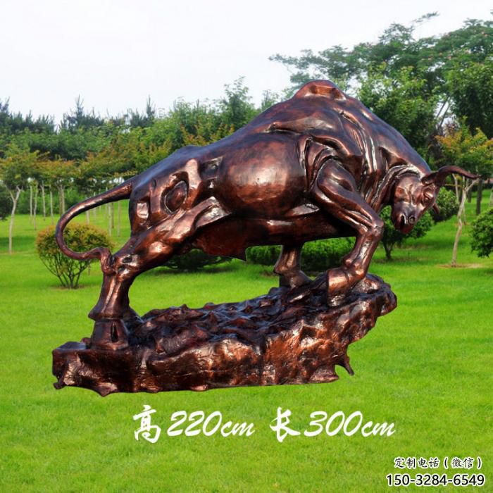 城市玻璃鋼開荒牛雕塑 風景區彩繪雕塑 抽象擺件 城市玻璃鋼開荒牛雕塑 風景區彩繪雕塑 抽象擺件