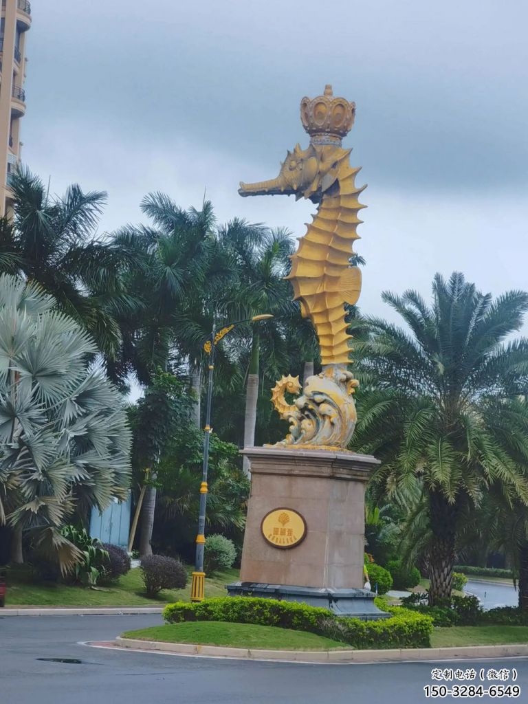 園林玻璃鋼海馬雕塑 田間彩繪雕塑 仿真擺件 園林玻璃鋼海馬雕塑 田間彩繪雕塑 仿真擺件