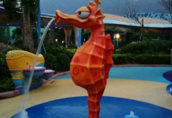 創(chuàng)意玻璃鋼海馬雕塑 步行街店門(mén)口雕塑 影視劇小品