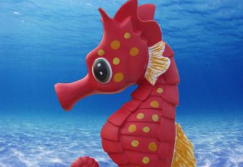 廣場(chǎng)玻璃鋼海馬雕塑 公園仿真雕塑 抽象擺件