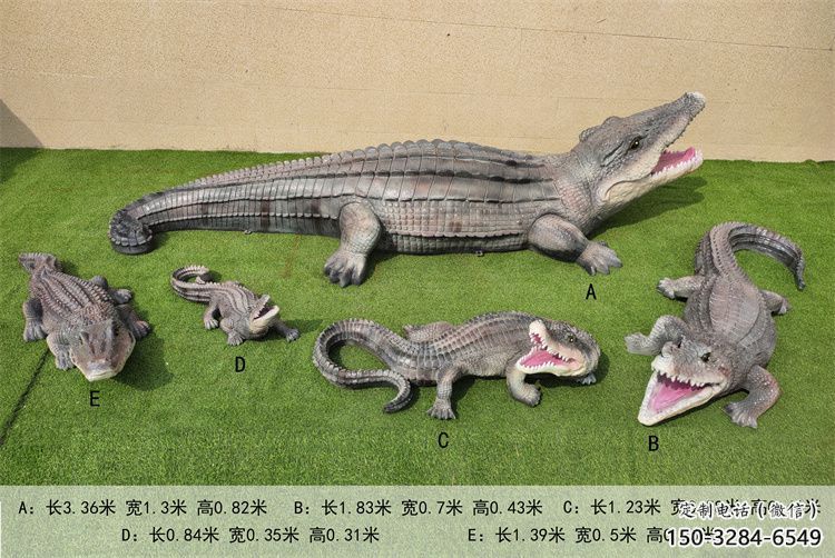 大型玻璃鋼鱷魚雕塑 步行街宣傳雕塑 仿真擺件 大型玻璃鋼鱷魚雕塑 步行街宣傳雕塑 仿真擺件