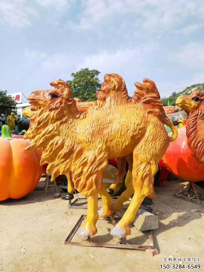 仿真玻璃鋼駱駝雕塑廠家 店門口園林雕塑 卡通小品 仿真玻璃鋼駱駝雕塑廠家 店門口園林雕塑 卡通小品