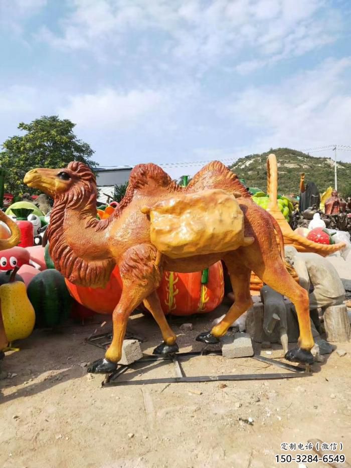玻璃鋼駱駝雕塑廠家 田間彩繪雕塑 仿真擺件 玻璃鋼駱駝雕塑廠家 田間彩繪雕塑 仿真擺件