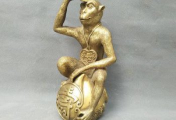 銅猴子雕塑廠家,公園景觀雕塑,動物小品