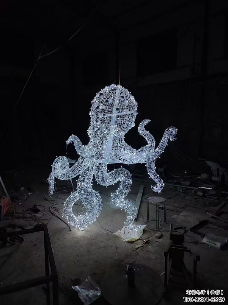 酒店不銹鋼章魚(yú)雕塑 庭院仿真雕塑 彩繪小品 酒店不銹鋼章魚(yú)雕塑 庭院仿真雕塑 彩繪小品