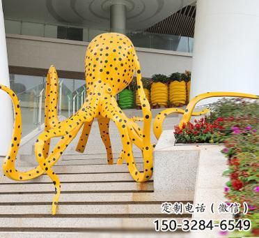 玻璃鋼章魚雕塑廠家,仿真彩繪工藝,景觀動物小品 (5) 玻璃鋼章魚雕塑廠家,仿真彩繪工藝,景觀動物小品 (5)