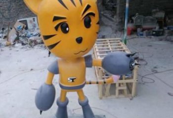 大型玻璃鋼老虎雕塑 門口創(chuàng)意雕塑 售樓處小品