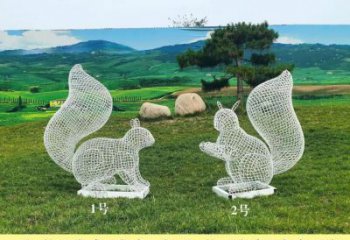 風景區不銹鋼松鼠雕塑 售樓處廣場雕塑 仿古擺件