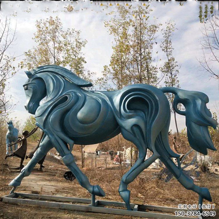 大型不銹鋼駿馬雕塑 商業街廣場雕塑 古銅色擺件 大型不銹鋼駿馬雕塑 商業街廣場雕塑 古銅色擺件