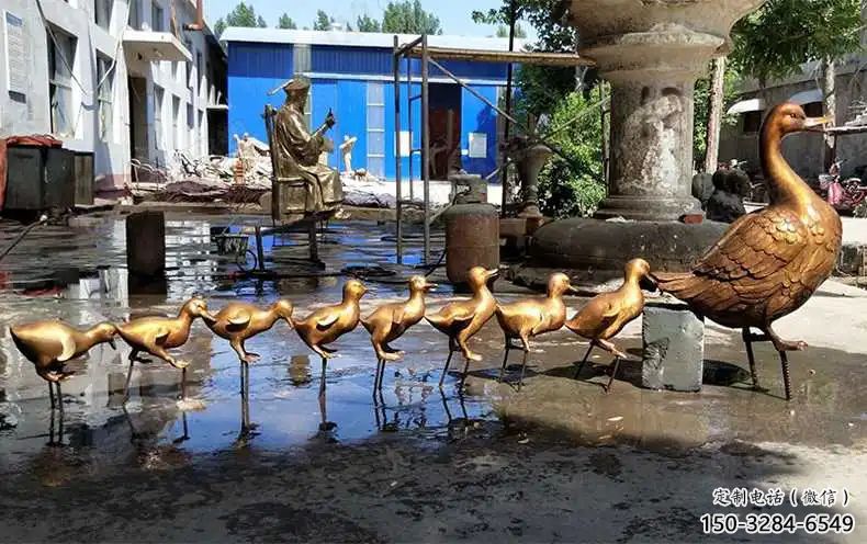 鴨子雕塑廠家,仿真動物, 公園廣場街頭擺件 (9) 鴨子雕塑廠家,仿真動物, 公園廣場街頭擺件 (9)