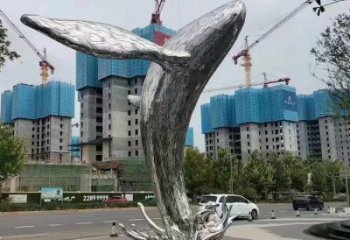 鯨魚雕塑廠家,烤漆彩繪工藝,公園廣場(chǎng)景觀擺件 (5)