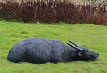 水牛雕塑,公園園林動(dòng)物,仿真景觀擺件 (2)